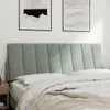 vidaXL Kopfteil-Kissen "Hanko" Hellgrau 120 cm Samt Produktbild-Vorschau 3