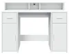 vidaXL Bureau LED blanc 120x55x91 cm bois composite Voir les images du produit 6