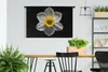 MuchoWow® Wandteppich Wandbehang Eine weiße Narzissenblüte Produktbild-Vorschau 2