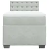 Boxspringbett mit Matratze Hellgrau 80x200 cm Samt Produktbild-Vorschau 6