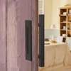 Poignée de porte coulissante noir mat, style rétro et loft Voir les images du produit 5