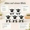 5er Set Schaf-Papierrollenhalter aus Kunststoff – Produktbild-Vorschau 2