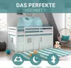 Homestyle4u Kinder Hochbett 90x200 mit Lattenrost Tunnel Produktbild-Vorschau 5