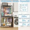 Kleiderständer auf Rollen, Schwerlast Kleiderschrank Produktbild-Vorschau 5