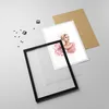 Gerahmtes Poster - Schwarzer Rahmen - Frau Künstlerin Mode Produktbild-Vorschau 4