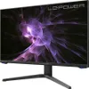 A flat-screen computer monitor with a colorful, abstract wallpaper displayed. Produktbild-Vorschau
