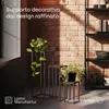 LAMO Manufaktur Portafiori in metallo nero 28 cm | Porta Anteprima dell’immagine prodotto 6
