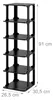 Relaxdays, scaffale per scarpe, 6 ripiani, dimensioni: 91 x Anteprima dell’immagine prodotto 4