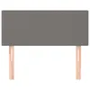 vidaXL Testiera grigio scuro 100x5x78/88 cm in tessuto Anteprima dell’immagine prodotto 3