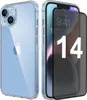 Transparente Hülle für iPhone mit Displayschutz – IPhone 14 Produktbild-Vorschau 1