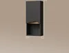 A wall-mounted cabinet with a door and an open shelf, shown against a plain background with dimensions indicated. Produktbild-Vorschau