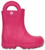 A single pink Crocs rain boot for kids is shown against a white background. Produktbild-Vorschau