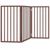 vidaXL 3 ks Skládací branka pro psy hnědá 150 cm topolové Náhled obrázku produktu 1