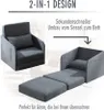 HOMCOM HOMCOM sofa rozkładana pokrowiec zmywalny sofa Podgląd zdjęcia produktu 3