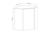 Eckhängeschrank 60 cm Küchenschrank Küchemöbel, Langen G60N Produktbild-Vorschau 4