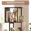 COSTWAY 2 in 1 Bücherregal, Standregal mit 3 Ablagen, Produktbild-Vorschau 7