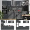 Küchenzeile Vicco R-Line Schwarz Beton 300 cm AP Eiche, Produktbild-Vorschau 4
