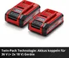 EINHELL Akku Power-X-Change TWIN-PACK 18Volt 4,0Ah, (2 Produktbild-Vorschau 10
