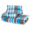 vidaXL Bettwäsche-Set Blau und Grau 200x200 cm Baumwolle Produktbild-Vorschau 6