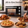 HOMCOM Mini Backofen mit Umluft, Drehspieß, 36L 90–230℃ 60 Produktbild-Vorschau 4