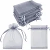INF Pack de 25 bolsas pequeñas de organza con cordón, de Vista previa de la imagen del producto 4