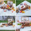 Koszyk piknikowy na 2 osoby, w kolorze brązowym, z komorą Podgląd zdjęcia produktu 2