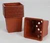 Anzuchttöpfe 10er 8cm Eckig Terracotta Pflanzschalen Produktbild-Vorschau 3