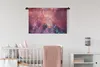 MuchoWow® Wandteppich Wandbehang Weltraum - Orange - Sterne Produktbild-Vorschau 2