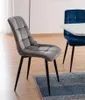 Stuhl Chic Velvet Grau Samtstoff - Polst Produktbild-Vorschau 10