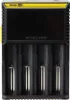 A front view of a Nitecore Digicharger D4EU battery charger. Podgląd zdjęcia produktu