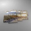 Bild auf Leinwand - Leinwandbild - 4 Teile - Sand Gras Meer Produktbild-Vorschau 2