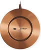 A top-down view of a copper-colored charging coaster for a mug. Voir les images du produit