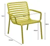 Lounge-Gartenstuhl Doga Relax | Kunststoff | Marsala | 2er Produktbild-Vorschau 4
