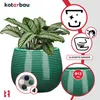 KOTARBAU® Pot de fleurs turquoise Céramique ronde ⌀ 12 cm Voir les images du produit 4