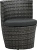 vidaXL Ensemble Bistro 3 pièces avec coussins Poly Rattan Voir les images du produit 5