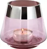 Fink Teelichthalter Jona rosa Glas Höhe 13 cm Produktbild-Vorschau 1