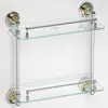 Etagère double de douche avec rail en verre RETRO chromé Voir les images du produit 3