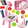 WOOPIE Rosa Giraffe Projektor Zeichentafel + Marker Produktbild-Vorschau 1