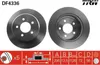 TRW Bremsscheiben (2 Stück) Hinterachse DF4336 Produktbild-Vorschau 1