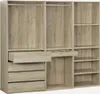 An open modular wardrobe with shelves and drawers. Anteprima dell’immagine prodotto