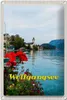 Blechschild Reise 20x30cm Wolfgangsee See Familienurlaub Produktbild-Vorschau 1