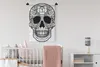 MuchoWow® Wandteppich Wandbehang Eine schwarz-weiße Produktbild-Vorschau 2