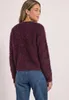 Street One rounded neck fringe sweater rustic rouge 36 Produktbild-Vorschau 4