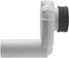 A white plumbing fitting with a black rubber seal, shown against a white background. Anteprima dell’immagine prodotto