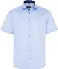 Eterna Hemd Kurzarm Modern Fit normale Passform blau uni Produktbild-Vorschau 13