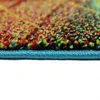 Tapis de salon chambre à coucher motif feuilles facile Voir les images du produit 4