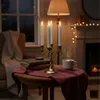 Candele a bastoncino LED Relaxdays, set da 4, A x P: 25 x 2 Anteprima dell’immagine prodotto 3