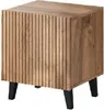A wooden nightstand with black legs against a white background. Náhled obrázku produktu