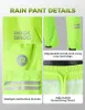 ROCKBROS Fahrrad Regenanzug Herren Damen, Wasserdichte Produktbild-Vorschau 4