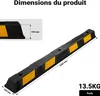 Wiltec Butée de roue 165 x 16 x 10 cm – en Caoutchouc – Voir les images du produit 4